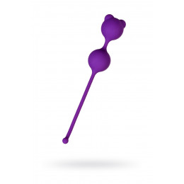 Вагінальні кульки з вушками, фіолетові, 16.4 х 2.7 см – фото