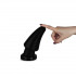 Анальная пробка гигантская Lovetoy на присоске, черная, 19 х 7.5 см (42976) – фото 3