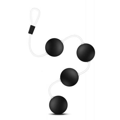 Анальные шарики со смещенным центром тяжести Blush черные, 38.5 х 3.3 см (43034) – фото 1