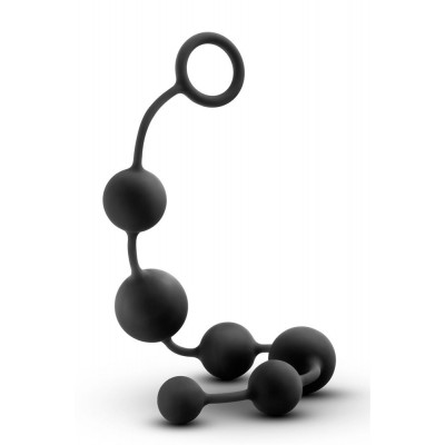 Анальные шарики Blush разного диаметра, черные,  40.5 х 3.8 см (43035) – фото 1