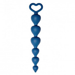 Анальна ялинка Heart Ray   синя, 17.5 х 2.5 см – фото