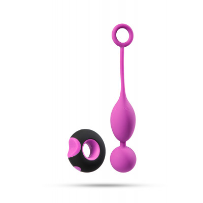 Кульки Вагінальні з вібрацією Odeco, фіолетові, 22 х 3.5 см (42160) – фото 1