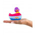 Качечка вібратор I Rub My Duckie різнобарвна, з веселкою (42328) – фото 4