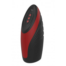Мастурбатор з функцією всмоктування і підігрівом Dream Toys, чорно-червоний, 19.3 х 7.8 см