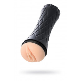 Мастурбатор реалистичный вагина в колбе, бежевый, 22.5 х 8.5 см