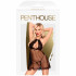 Сексуальний пеньюар і трусики з інтимним доступом Penthouse напівпрозорі в горошок, чорні, S / M (45448) – фото 3