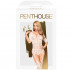 Сексуальный бодистокинг в мелкую сетку Penthouse с открытыми плечами, белый, S-L (45442) – фото 3