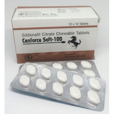 Збуджуючі таблетки для чоловіків Cenforce Soft 100 мг, 1 шт (45910) – фото 1