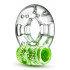 Эрекционное вибро-кольцо Blush с рельефной бабочкой, прозрачно-зеленое, 4.4 х 3.8 см (46003) – фото 2