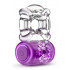 Эрекционное вибро-кольцо с рельефом Blush прозрачно-фиолетовое, 5.7 х 3.8 см (46004) – фото 4