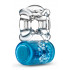 Эрекционное вибро-кольцо с рельефом Blush прозрачно-голубое, 5.7 х 3.8 см (46005) – фото 2