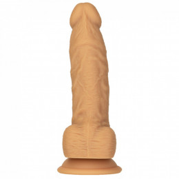 Фаллоимитатор реалистичный на присоске Naked Addiction с вибропулей в комплекте бежевый, 20.3 х 4.3 см – фото