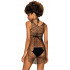 Сексуальне плаття-Сітка Obsessive D607, O / S, міні, чорне (54142) – фото 9