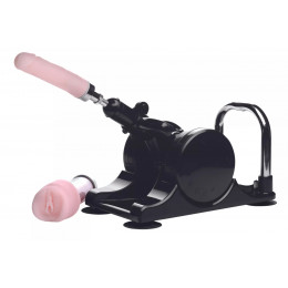 Секс-машина универсальная Lovebotz с фаллоимитатором и мастурбатором-вагиной, с проводным пультом управления – фото