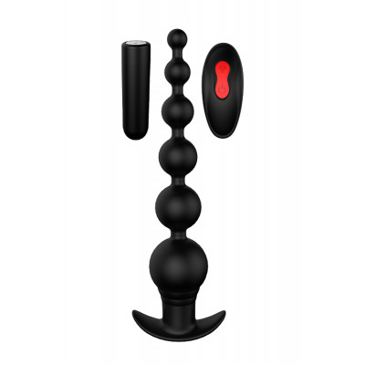 Анальна ялинка з вібрацією Dream Toys чорна, 20.7 х 4 см (44215) – фото 1