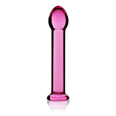 Фаллоимитатор нереалистичный Lovetoy стеклянный, розовый, 18 х 3 см (44546) – фото 1