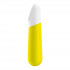 Міні-вібратор для клітора з скошеним носиком, жовто-біла, 9.5 х 2.3 см (44565) – фото 2