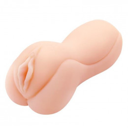 Мастурбатор реалистичный вагина Baile бежевый, 15 х 1.5 см