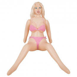 Секс-кукла Бриджет NMC большая грудь, 3 отверстия, бежевая, 160 см