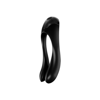 Вибратор на палец Сатисфаер (Satisfyer) Candy Cane черный, 12 х 3.5 см (43796) – фото 1