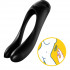 Вибратор на палец Сатисфаер (Satisfyer) Candy Cane черный, 12 х 3.5 см (43796) – фото 2