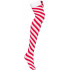 Панчохи смугасті з бантиками Obsessive червоно-білі, L/XL (45037) – фото 2