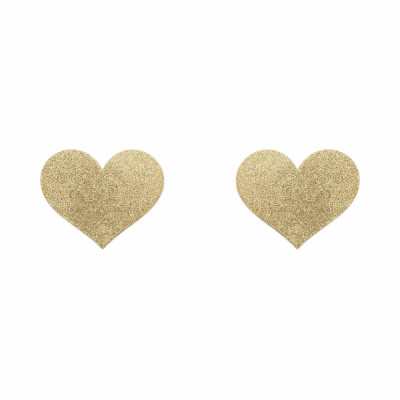 Пестисы в виде сердечек Bijoux Indiscrets, золотистые (45233) – фото 1