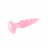 Анальная пробка-елочка Hi-Rubber, на присоске, розовая, 14.5 см х 3.8 см (44600) – фото 4