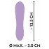 Мини-вибратор с рельефом Cuties Gene лиловый, 12.5 х 3 см (52765) – фото 2