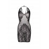 Сексуальное платье длинное в сетку с цветочным узором Leg Avenue черное, O/S (53015) – фото 4