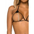Сексуальный комплект с открытой грудью и интимным вырезом с жемчугом Leg Avenue, черный, O/S (53010) – фото 5