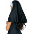 Головной убор сексуальной монахини Leg Avenue черный (53134) – фото 4
