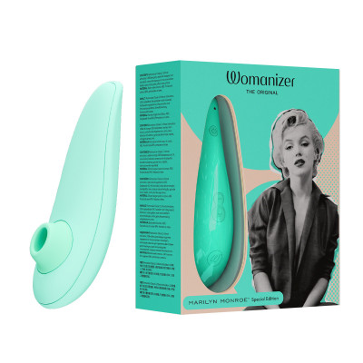 Безконтактний стимулятор клітора Womanizer Marilyn Monroe Special Edition, м'ятний (52965) – фото 1
