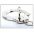 Наручники FFSLE Metal Handcuff серебряные, 2 ключика (52641) – фото 4