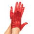 Рукавички сексуальні One Size Mini Cropped Satin Gloves від Leg Avenue, червоні (53139) – фото 4