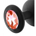 Набор анальных пробок с красными камнями Dream Toys черный (53342) – фото 2