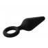 Анальная пробка с кольцом Dream Toys черная, 8.5 х 2.5 см (53344) – фото 2