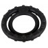 Эрекционное кольцо двойное рельефное You2Toys черное, 3.7 см (53409) – фото 3