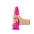 Фалоімітатор реалістичний розмір S Strap-On-Me на присоску, рожевий, 17 х 3.6 см (53569) – фото 3
