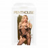 Сексуальний бодістокінг Penthouse з інтимним вирізом, чорного кольору, XL (53573) – фото 2