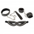Набор фиксаторов Bad Kitty наручники, ошейник с поводком и маска (40609) – фото 4