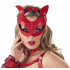 Маска кішки Bad Kitty шкіряна, червона (40580) – фото 6