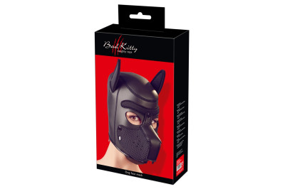 БДСМ маска собаки, черная, Bad Kitty