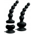 Анальная елочка с вибрацией 3Some Wall Banger Beads черная, 16.8 х 3.8 см (52770) – фото 7