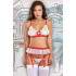 Сексуальный костюм медсестры Baci Lingerie 3 предмета, белый, красный, S/M (46090) – фото 3