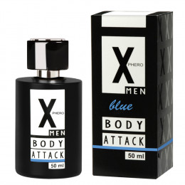 Духи з феромонами для чоловіків Body Attck MEN Blue X-PHERO, 50 мл – фото