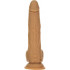 Вибратор фрикционный реалистичный Naked Addiction на присоске, коричневый, 22.8 см х 4.5 см (46338) – фото 2
