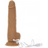 Вибратор фрикционный реалистичный Naked Addiction на присоске, коричневый, 22.8 см х 4.5 см (46338) – фото 3