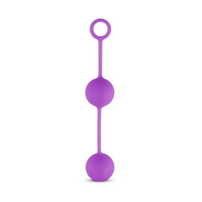 Вагинальные шарики Easy Toys со смещенным центром тяжести, фиолетовые, 20 х 3.7 см (46262) – фото 1