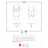 Еротичний корсет мереживний Obsessive з пажами для панчіх, Білий, S / M (46220) – фото 3